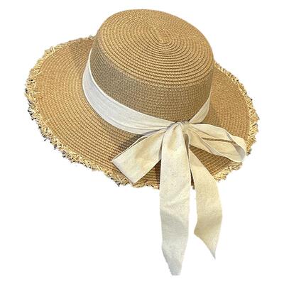 草帽出游休闲女款夏平檐厂家直销