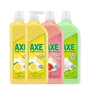 香港AXE斧头牌洗洁精可洗果蔬4瓶8斤正品