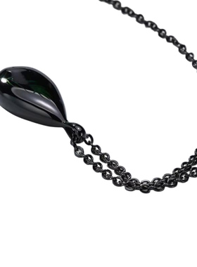 钛钢水滴形骨灰盒项链纪念礼物