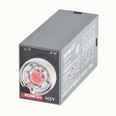 时间继电器H3Y-2/4通电延时AC220V银触点小型可调控制器DC24V 12V