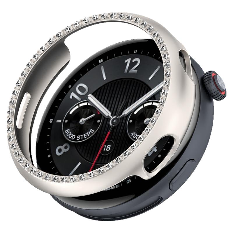 适用vivowatch5手表PC镂空镶钻保护壳运动智能手表watch5辰夜黑夜光白保护套配件屏幕保护防刮耐磨