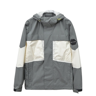 春秋新款ABLEJEANS夹克男女同款连帽户外冲锋尼龙外套休闲轻防水