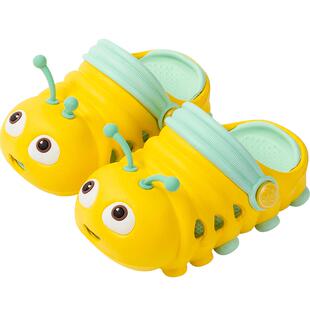 宝宝拖鞋夏防滑婴儿童2女童3幼儿小童男童可爱软底小孩家居洞洞鞋