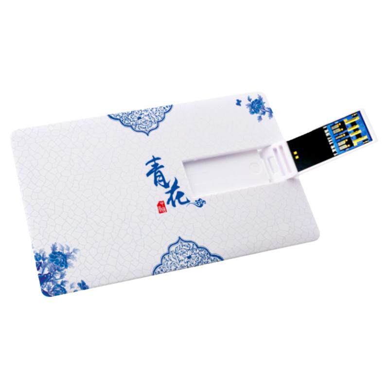 ECOJOY艺享64G卡片式U盘usb3.0个性定制名片优盘商务定做logo刻字