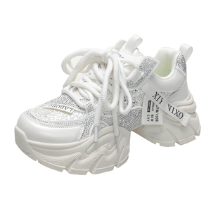 大码老爹鞋2026新款今年流行爆款显脚小厚底休闲运动鞋透气小白鞋