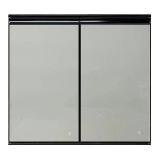 橱柜门定制免打孔钢化玻璃晶钢门定做铝合金厨房厨橱柜门板自装