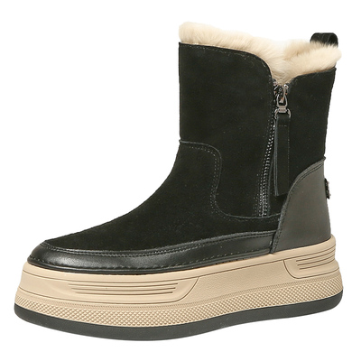 雪地靴女冬季东北棉鞋保暖短靴