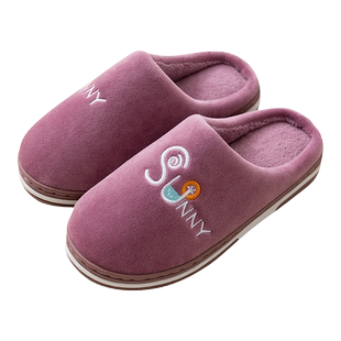 老人棉拖鞋女冬季2025新款老太太室内家居老年防滑防摔毛拖鞋女款