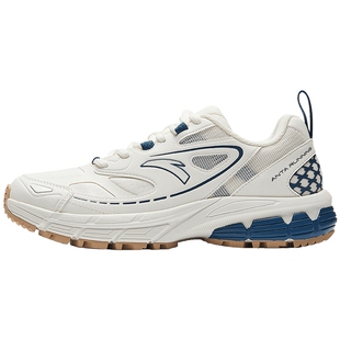 安踏AT2007丨革网拼接复古休闲鞋女2026春季新款潮流运动鞋女鞋子