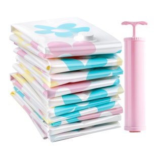 收纳博士加厚抽空气真空压缩袋衣服收纳袋送手泵防潮整理收容袋带