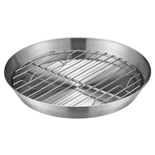 家用滤油盘厨房304不锈钢沥油盘沥油架炸物漏油托盘烤箱烧烤盘子