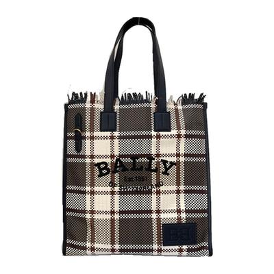 Bally/巴利羊皮编织托特包