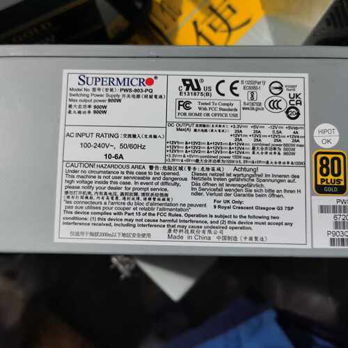 议价全新原装超Supermicro服务器电源