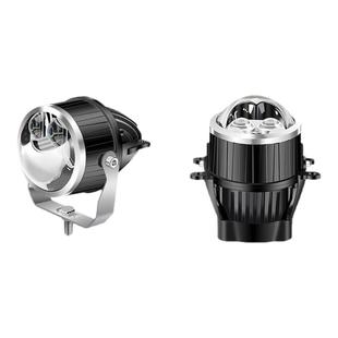 超亮LED聚光铺路远射双激光大功率强光汽车货车切线透镜雾灯射灯