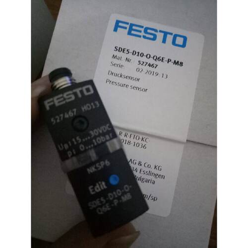 议价SDE5-D10-O-Q6E-P-M8 527467 SD FEST0 气网压力开关，原装德