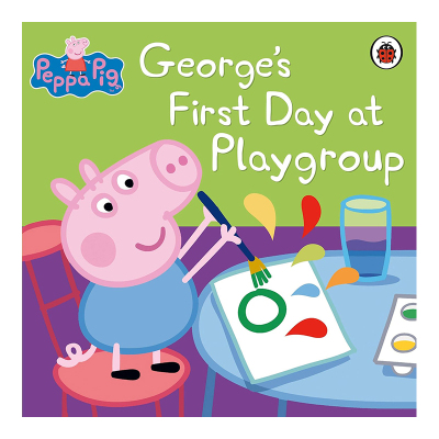 【预售】 peppapig英文版绘本小猪佩奇George’sFirstDayatPlaygroup粉红猪小妹乔治在幼儿园的第一天英文儿童绘本