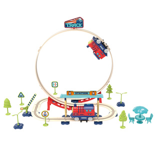 电动小火车轨道车铁路滑行模型5男孩3到6岁高铁儿童2026爆款玩具