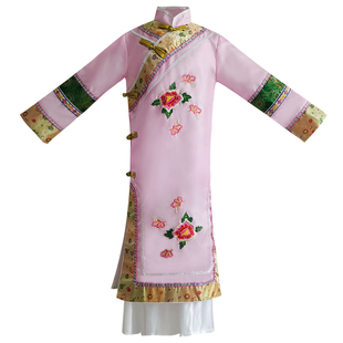 格格服装女儿童满族清朝清宫京剧宫廷服饰头饰清代女童古装演出服