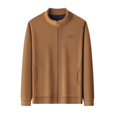 皮尔卡丹男士高端品牌摇粒绒外套