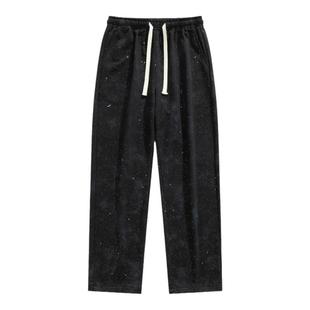 迈特优满天星裤子男秋季新款美式宽松卫裤青少年直筒休闲长裤