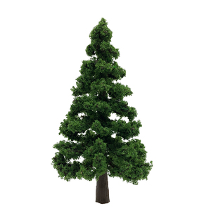 手工仿真雪松松树模型沙盘火车铁路微缩橱窗圣诞节日场景摆件摄影