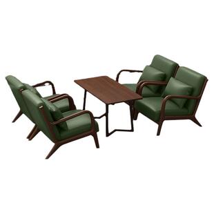 网红咖啡厅桌椅组合奶茶店铺沙发椅子民宿酒吧休息区卡座休闲沙发