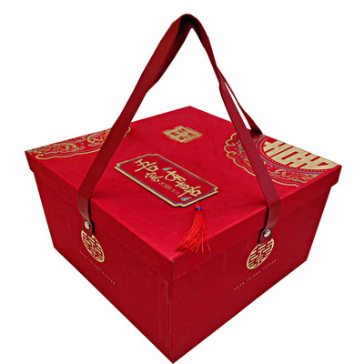 高档婚礼满月生日礼品盒喜事方盒