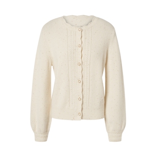 【山羊绒】ELSEWHERE珂思商场同款长袖羊绒衫女外套冬季新款