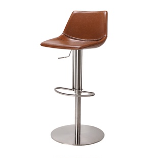 HEDUEN吧椅可升降酒吧椅子家用吧台凳子不锈钢轻奢风高端H788