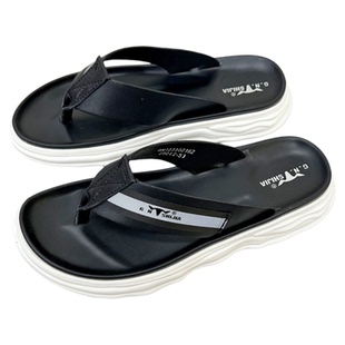 时尚男夏季外穿人字拖时尚休闲百搭厚底轻便户外男式休闲运动拖鞋