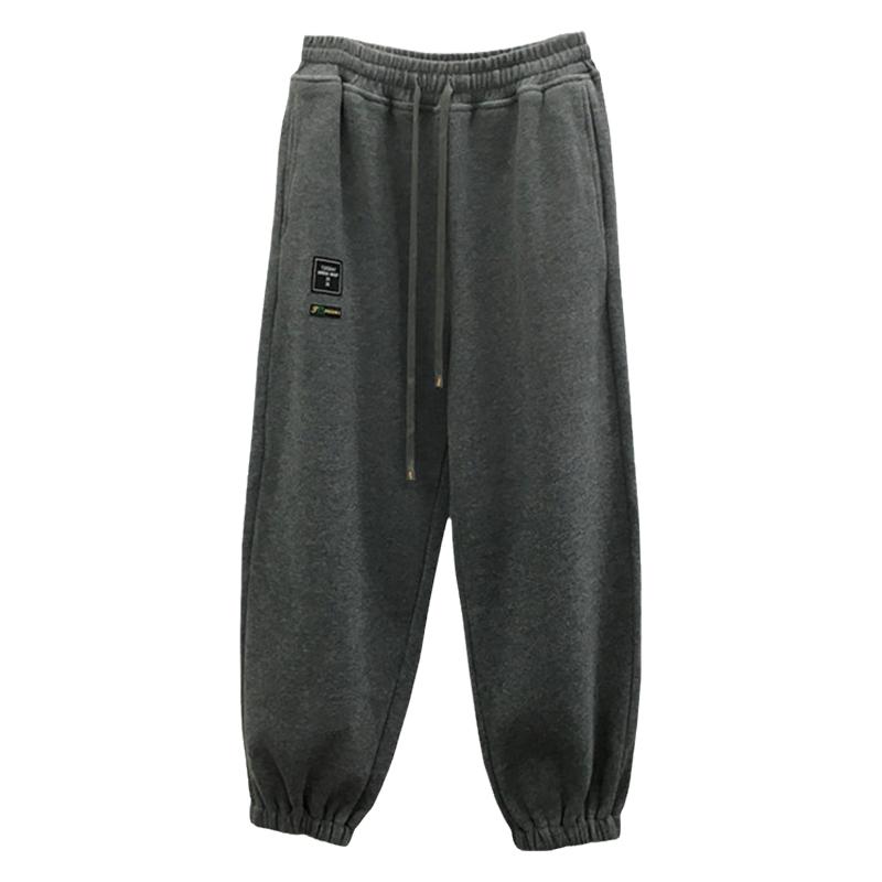 TY1980裤子冬新款韩版松紧腰宽松休闲加厚加绒卫裤束脚裤女215552