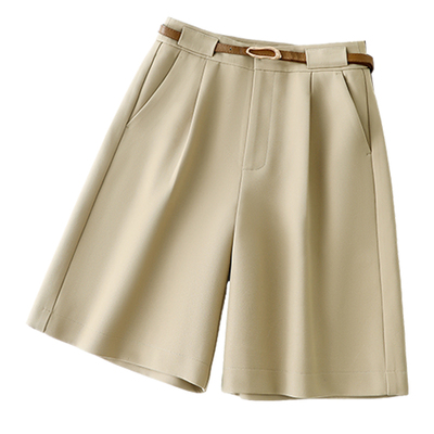 高腰IHIMI海谧五分裤西装裤