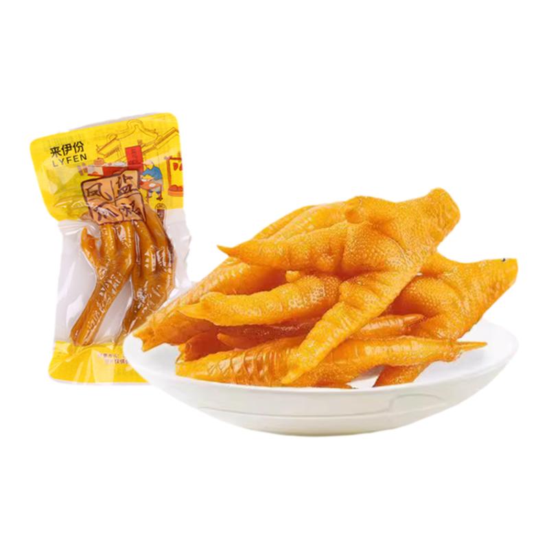 来伊份盐焗凤爪500g独立小包装
