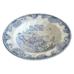 法式田园风吹笛放牧人中西餐套装家用谷物碗深盘平盘咖啡杯碟釉下