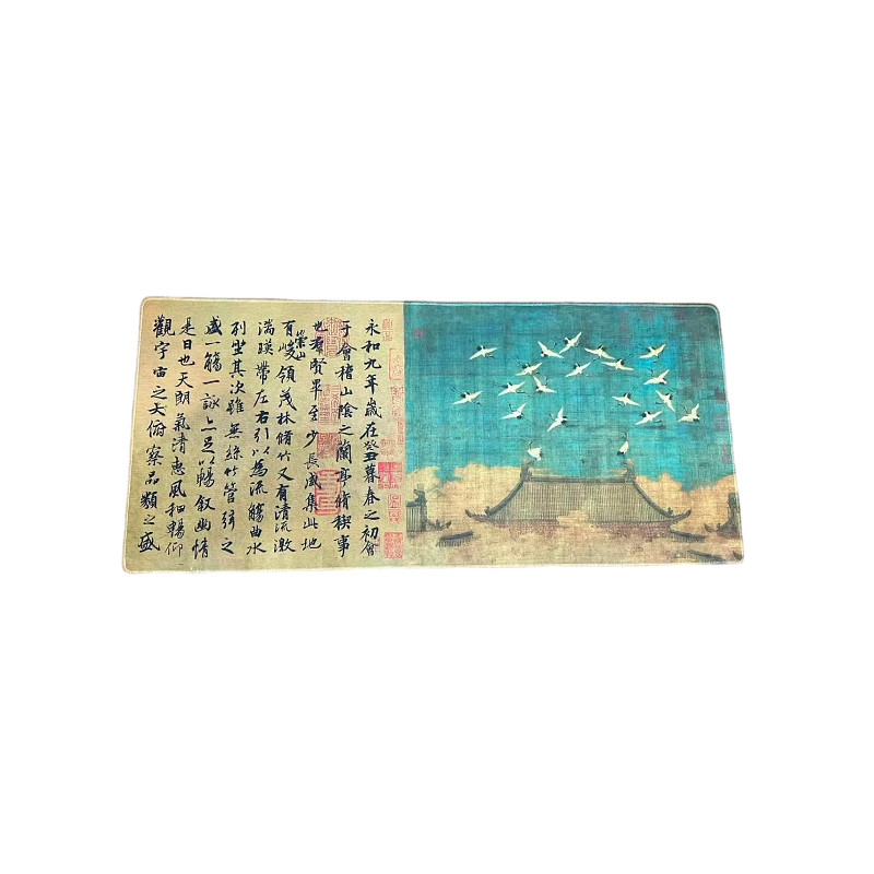国风毛毡书画垫加厚锁边防水防滑可代毛毡垫桌垫鼠标垫图案齐全