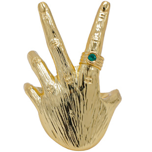 LAMUANA手指戒小众设计复古感食指戒女个性对戒闭口61074