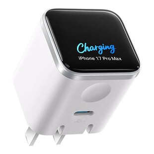 【iPhone17首选】Anker安克安心充Smart45W适用苹果新机充电器iPhone17ProMax充电头16Pro快充15手机14屏显13