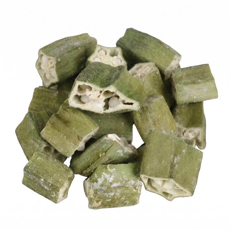 冻干黄秋葵】脆片切段250g黄秋葵干即食脱水蔬菜干蔬果干零食半斤