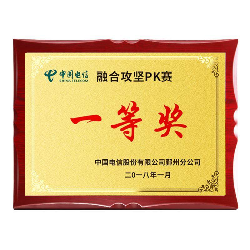 金箔奖牌挂牌授权牌定制荣誉牌亚奖杯/奖章/奖状/证