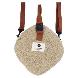 三色补丁仿羊羔绒骰子挎包2025冬新款百搭毛绒包包小众单肩斜挎包