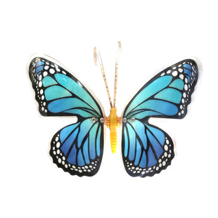 Led发光蝴蝶灯动态户外草坪花园造型地插景观庭院灯带支架彩蝶灯