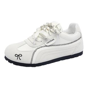 人本内增高小白鞋女款2026春秋季新款软底鞋子爆款学生德训鞋女鞋