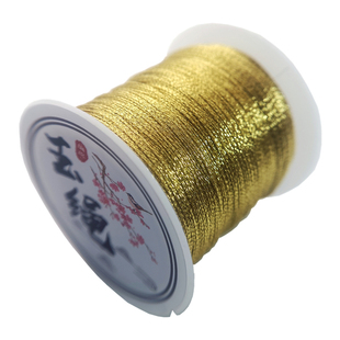 高档金线银线绳手工缠彩色diy金银线编织绕线手链标签线材金丝线