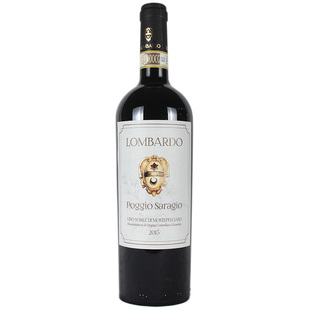 意大利伦巴多酒庄贵族酒干红葡萄酒 Lombardo Poggio Saragio2015