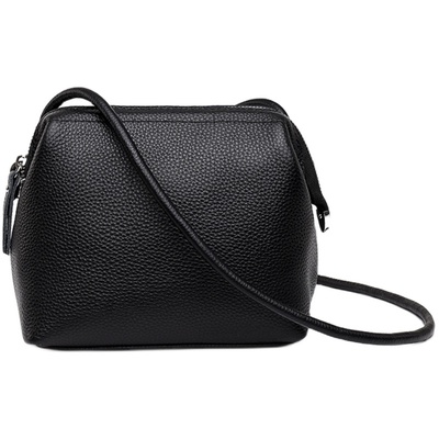 小众设计简约轻便头层牛皮贝壳包