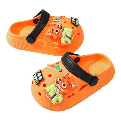 夏季儿童朱迪兔防滑软底洞洞鞋