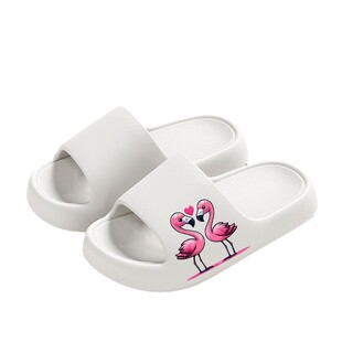 卡通浴室洗澡凉拖鞋女夏家居家用软底室外男情侣厚底防滑透气防臭