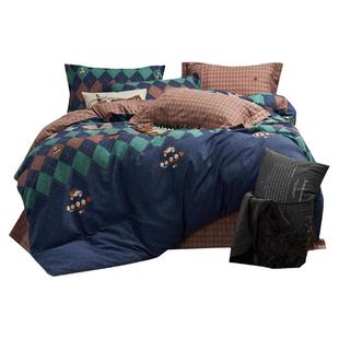 欧式长绒棉加厚生态磨毛四件套1.8m床上用品双人被套全棉床单纯棉