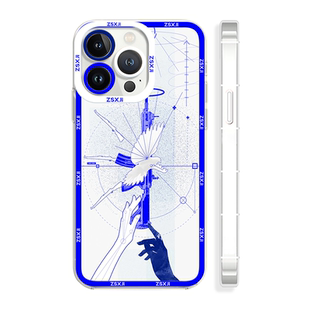 二次元众生行记艺术抽象iqooz10天使眼12手机壳红米k80苹果16适用于iPhone13荣耀400华为pura70小米15vivoy77