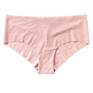 女士性感中腰一片式无痕半包臀内裤 亲肤磨毛面料舒适柔软